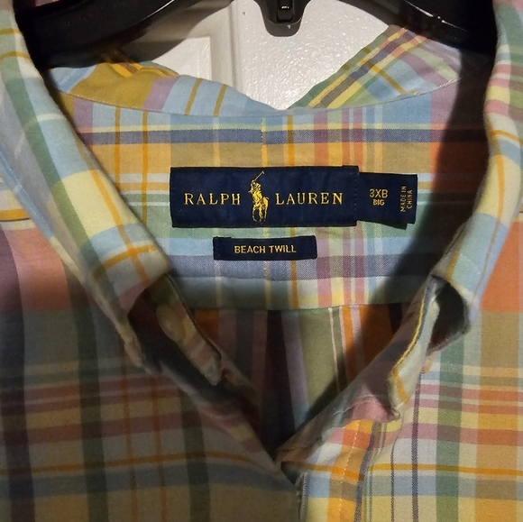 RALPH LAUREN BEACH TWILL 3XB BIG SHIRT - Picture 4 of 4